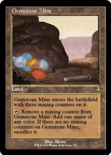 Gemstone Mine (Retro Frame) (395), Dominaria Remastered — Magic card price