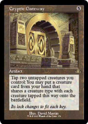 Cryptic Gateway (Retro Frame) (376), Dominaria Remastered — Magic card price