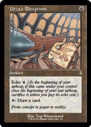 Urza's Blueprints (Retro Frame) (391), Dominaria Remastered — Magic card price