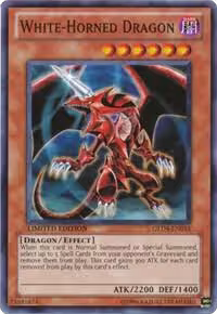 White-Horned Dragon (GLD4-EN014), Gold Series 4: Pyramids Edition — Yu-Gi-Oh! card price