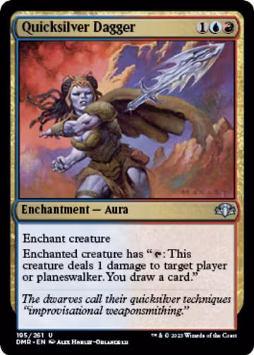 Quicksilver Dagger (195), Dominaria Remastered — Magic card price