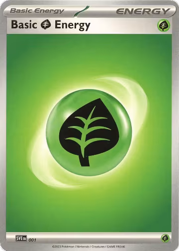 Basic Grass Energy - 001 (001), Scarlet & Violet Energies — Pokémon card price