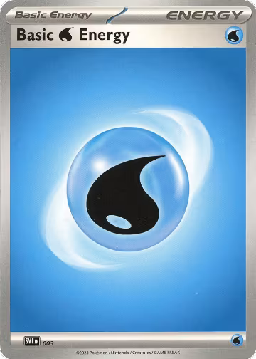 Basic Water Energy - 003 (003), Scarlet & Violet Energies — Pokémon card price