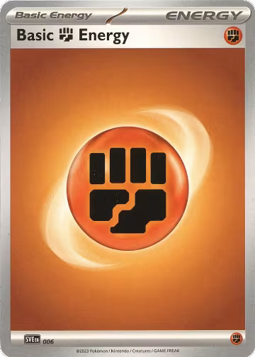 Basic Fighting Energy - 006 (006), Scarlet & Violet Energies — Pokémon card price