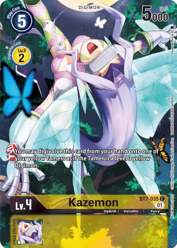 Kazemon (2nd Anniversary Frontier Card) (BT7-035 C), Next Adventure — Digimon card price