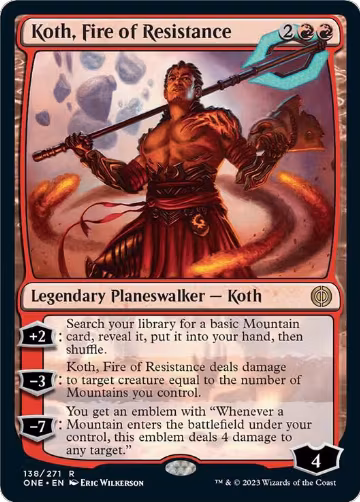 Koth, Fire of Resistance (138), Phyrexia: All Will Be One — Magic card price