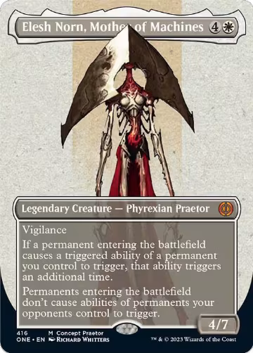 Elesh Norn, Mother of Machines (Concept Praetor) (416), Phyrexia: All Will Be One — Magic card price