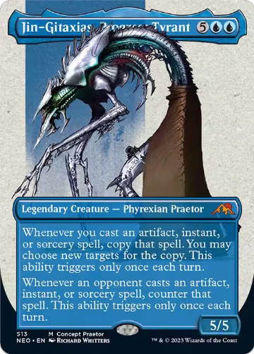 Jin-Gitaxias, Progress Tyrant (Concept Praetor) (513), Phyrexia: All Will Be One — Magic card price