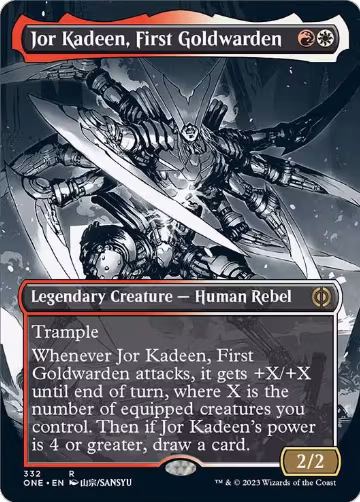 Jor Kadeen, First Goldwarden (Borderless) (332), Phyrexia: All Will Be One — Magic card price