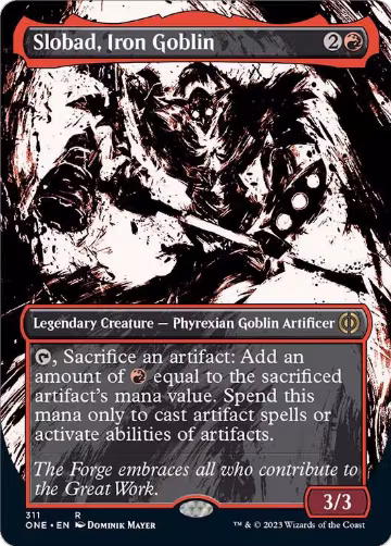 Slobad, Iron Goblin (Showcase) (311), Phyrexia: All Will Be One — Magic card price