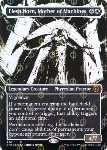Elesh Norn, Mother of Machines (Showcase) (Step-and-Compleat Foil) (420), Phyrexia: All Will Be One — Magic card price