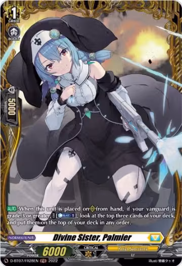 Divine Sister, Palmier (FR) (D-BT07/FR28EN), D-BT07: Raging Flames Against Emerald Storm — Vanguard card price