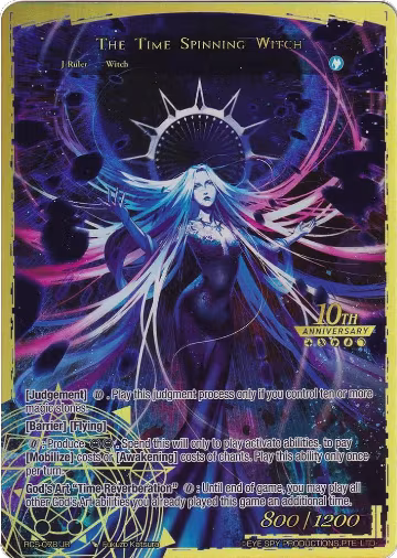 The Time Spinning Witch // Unbound Princess of Time, Kaguya (Bottom) (RCS-078 JR), 10th Anniversary: Ruler Collection Set — Force of Will card price