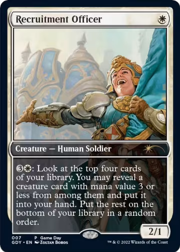Recruitment Officer (7), Game Day & Store Championship Promos — Magic card price