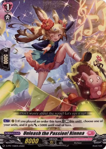Unleash the Passion! Rinnea (156) (D-PR/156EN), D Promo Cards — Vanguard card price