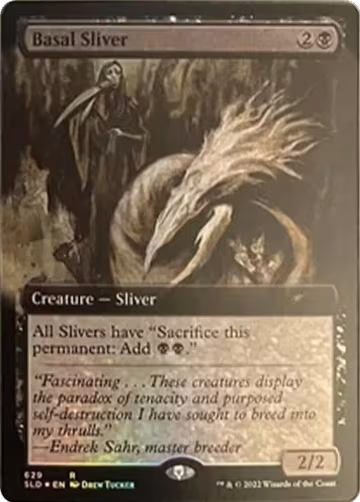 Basal Sliver (Extended Art) (629), Secret Lair Drop Series — Magic card price