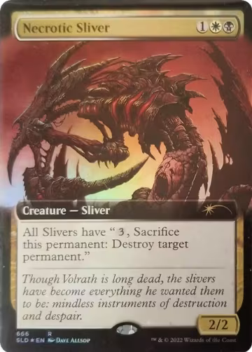 Necrotic Sliver (Extended Art) (666), Secret Lair Drop Series — Magic card price
