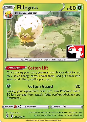 Eldegoss - 016/203 (016/203), Prize Pack Series Cards — Pokémon card price