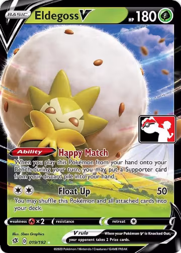 Eldegoss V - 019/192 (019/192), Prize Pack Series Cards — Pokémon card price