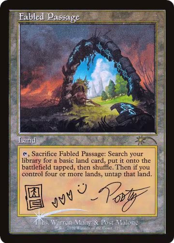 Fabled Passage (Post Malone) (727), Secret Lair Drop Series — Magic card price