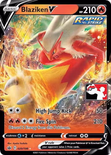 Blaziken V - 020/198 (020/198), Prize Pack Series Cards — Pokémon card price