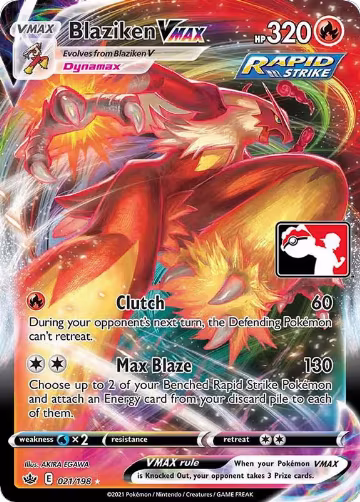Blaziken VMAX - 021/198 (021/198), Prize Pack Series Cards — Pokémon card price