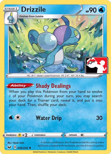 Drizzile - 056/202 (056/202), Prize Pack Series Cards — Pokémon card price