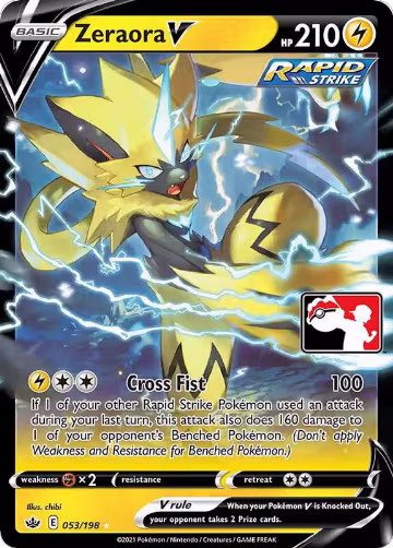 Zeraora V - 053/198 (053/198), Prize Pack Series Cards — Pokémon card price