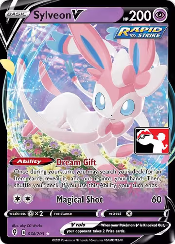 Sylveon V - 074/203 (074/203), Prize Pack Series Cards — Pokémon card price