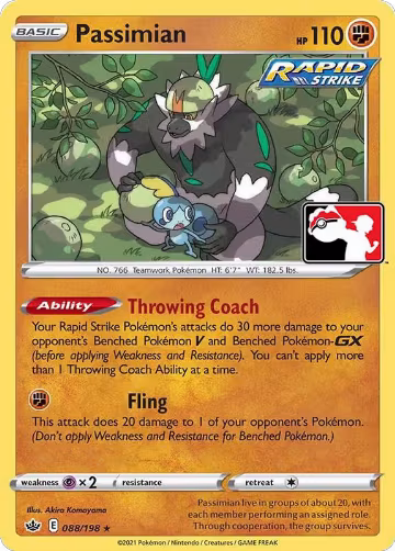 Passimian - 088/198 (088/198), Prize Pack Series Cards — Pokémon card price