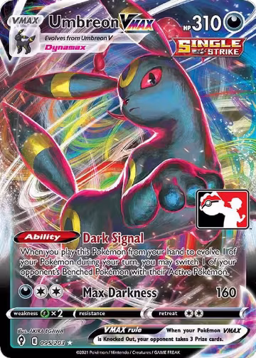 Umbreon VMAX - 095/203 (095/203), Prize Pack Series Cards — Pokémon card price