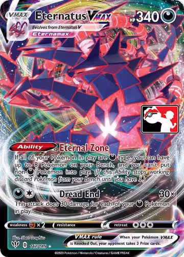 Eternatus VMAX - 117/189 (117/189), Prize Pack Series Cards — Pokémon card price