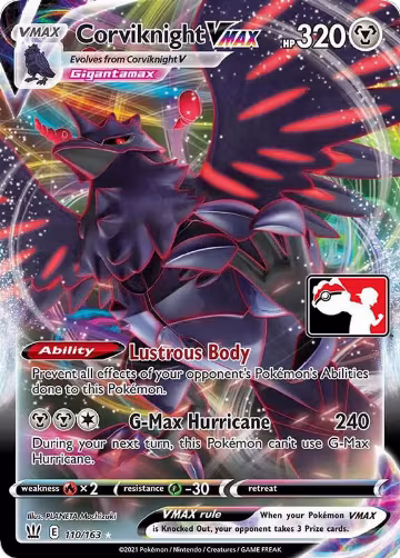 Corviknight VMAX - 110/163 (110/163), Prize Pack Series Cards — Pokémon card price
