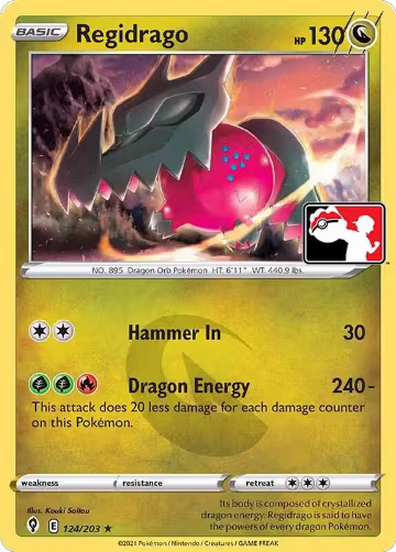 Regidrago - 124/203 (124/203), Prize Pack Series Cards — Pokémon card price