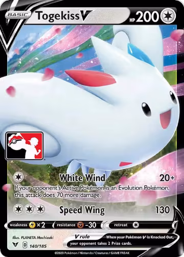 Togekiss V - 140/185 (140/185), Prize Pack Series Cards — Pokémon card price