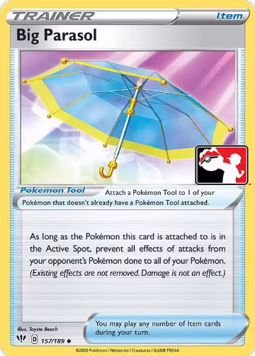 Big Parasol - 157/189 (157/189), Prize Pack Series Cards — Pokémon card price