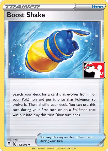 Boost Shake - 142/203 (142/203), Prize Pack Series Cards — Pokémon card price