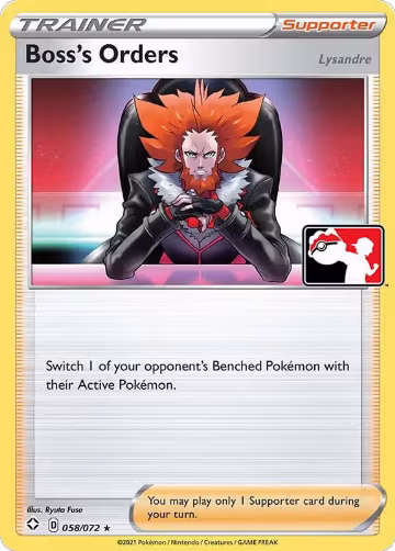 Boss's Orders [Lysandre] - 058/072 (058/072), Prize Pack Series Cards — Pokémon card price