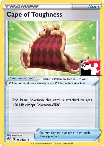 Cape of Toughness - 160/189 (160/189), Prize Pack Series Cards — Pokémon card price