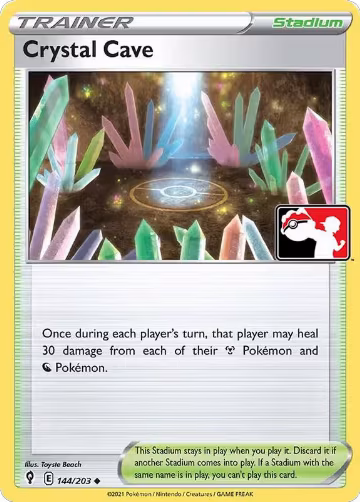 Crystal Cave - 144/203 (144/203), Prize Pack Series Cards — Pokémon card price