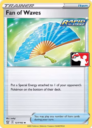 Fan of Waves - 127/163 (127/163), Prize Pack Series Cards — Pokémon card price