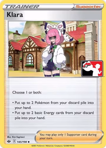 Klara - 145/198 (145/198), Prize Pack Series Cards — Pokémon card price
