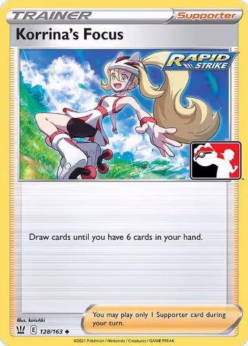 Korrina's Focus - 128/163 (128/163), Prize Pack Series Cards — Pokémon card price