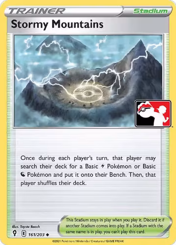 Stormy Mountains - 161/203 (161/203), Prize Pack Series Cards — Pokémon card price