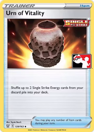 Urn of Vitality - 139/163 (139/163), Prize Pack Series Cards — Pokémon card price