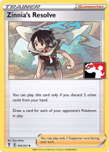 Zinnia's Resolve - 164/203 (164/203), Prize Pack Series Cards — Pokémon card price