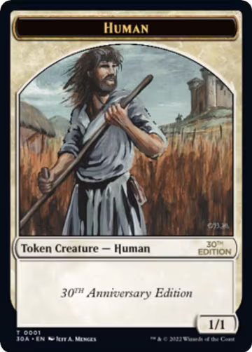 Human Token (1), 30th Anniversary Edition — Magic card price