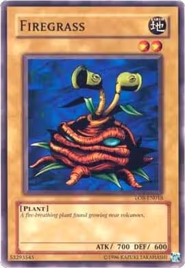Firegrass (LOB-EN018), Legend of Blue Eyes White Dragon (Worldwide English) — Yu-Gi-Oh! card price