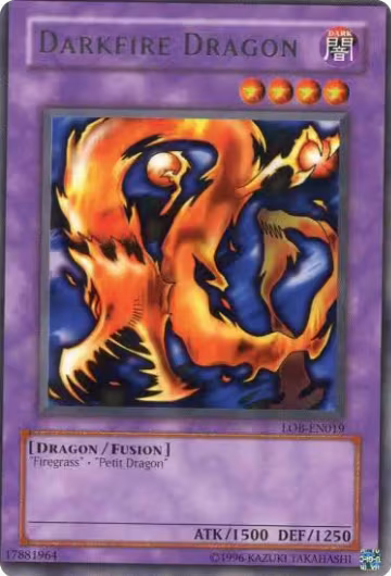 Darkfire Dragon (LOB-EN019), Legend of Blue Eyes White Dragon (Worldwide English) — Yu-Gi-Oh! card price