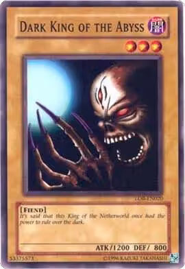 Dark King of the Abyss (LOB-EN020), Legend of Blue Eyes White Dragon (Worldwide English) — Yu-Gi-Oh! card price